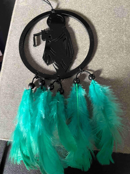 Hanging Car Accessories Dream Catcher with Shree Krishna Idol