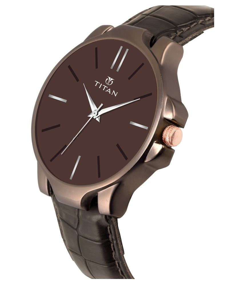 BD Men's Analog Leather Watch