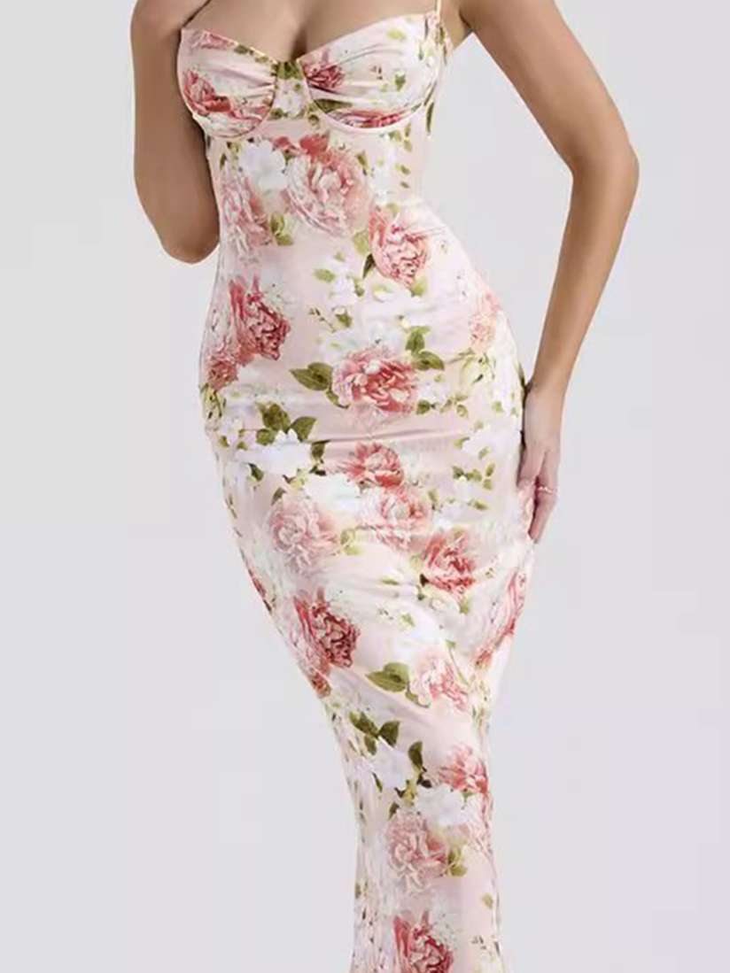 Elegant Floral Maxi Dress