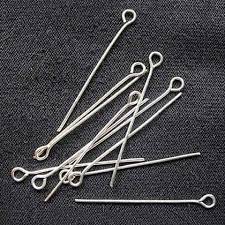 Jewelry Making Eye Pins – Gold and Silver Finish – Ideal for Beading and Crafting